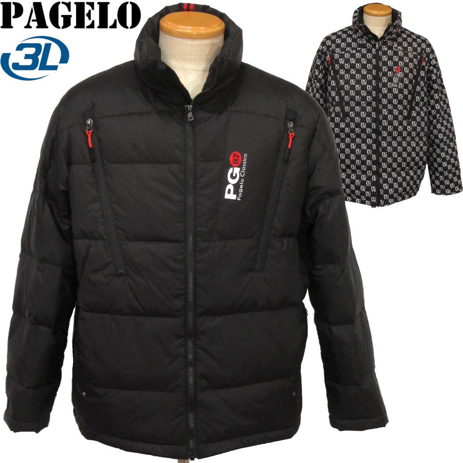 ANGELO（アンジェロ） パジェロ ダウンブルゾン 黒・黒×白3L 45-3111 