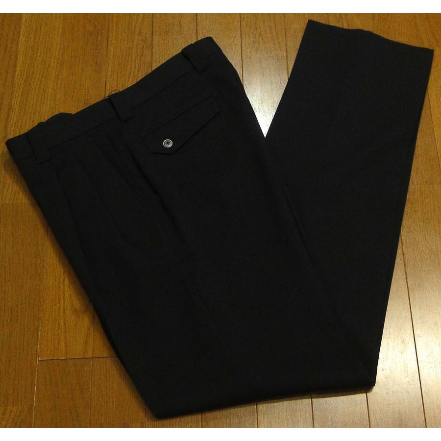 BARNI VARNO（バーニヴァーノ） タック付きスラックス 黒W79・82cm 
