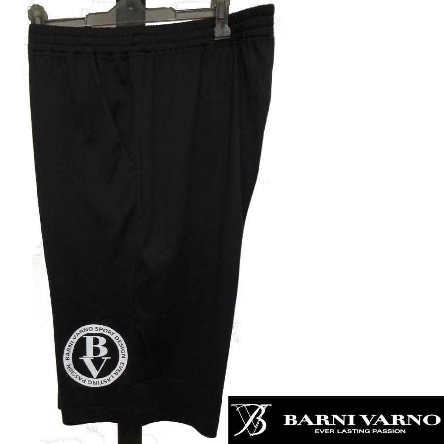 BARNI VARNO DESIGN (バーニヴァーノ)ロゴ柄パイル短パン LL BARNI VARNO（バーニヴァーノ） ショートパンツ 黒LL PTH5528 BARNI