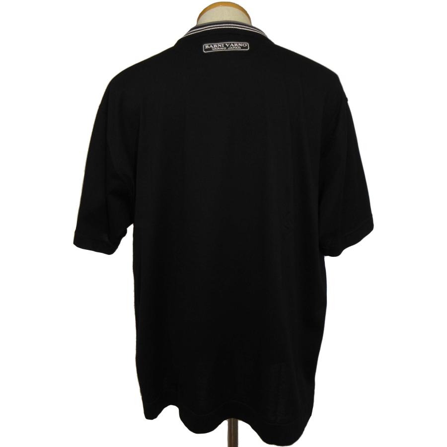 バーニヴァーノ BARNI VARNO 半袖ポロシャツ ブラックメンズ[まとめ] BARNI VARNO（バーニヴァーノ） 半袖Tシャツ 黒LL PTH5529 BARNI