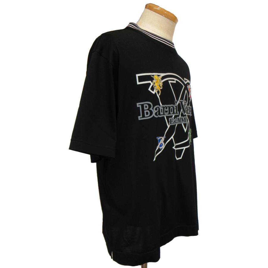 BARNI VARNO（バーニヴァーノ） 半袖Tシャツ 黒LL PTH5529 BARNI