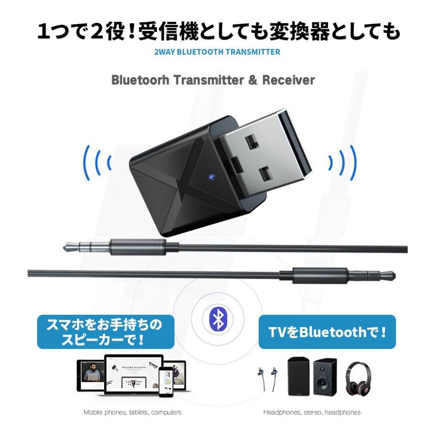 Bluetooth トランスミッター 5 0 レシーバー 送信機 2in1 テレビ Iphone スマホ 受信機 一台二役 3 5mm オーディオ Wonder Labo 通販 Paypayモール