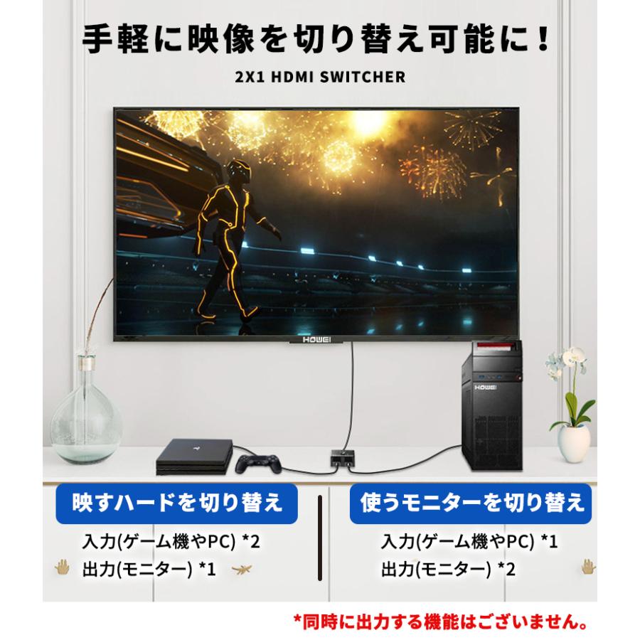 Hdmi切替器 セレクター Hdmi 分配器 スイッチ Hdmi 4k対応 3d フルhd Hddレコーダー Pc Ps3 Ps4 Xbox対応 Wonder Labo 通販 Paypayモール