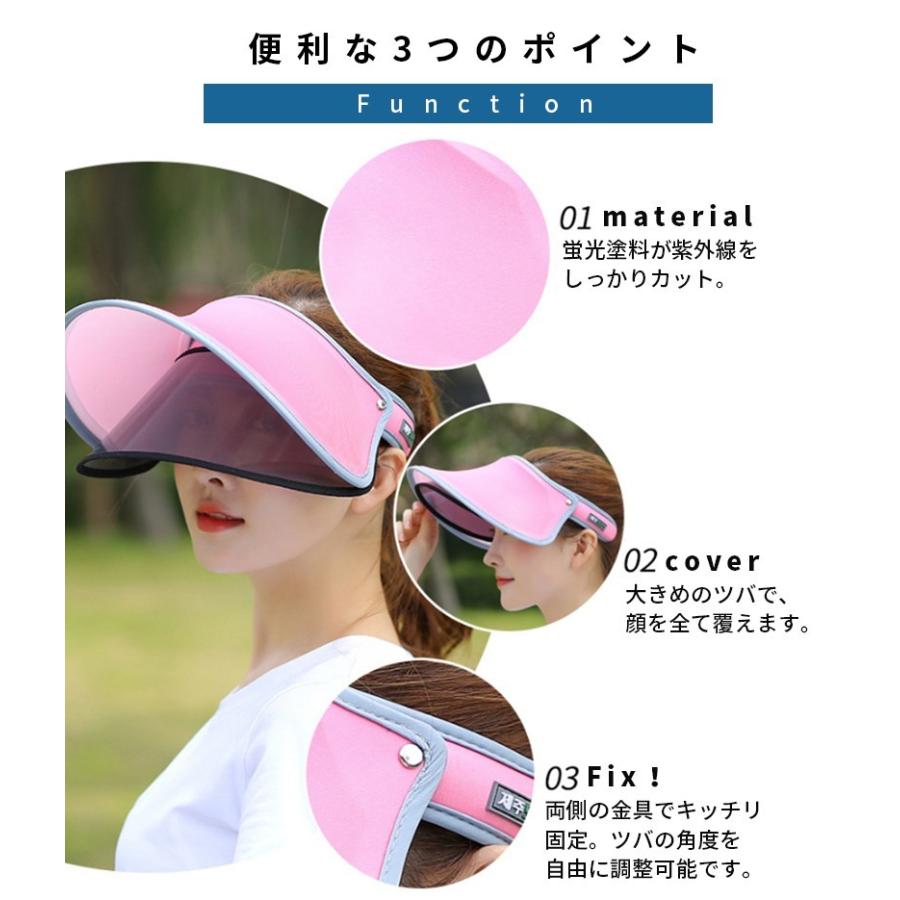 Uv サンバイザー レディース おしゃれ 車 サンバイザー 自転車 雨 サンバイザー クリア レインバイザー Uv フェイスカバー スポーツ Uv 帽子 紫外線 01 08 0096 Wonder Labo 通販 Yahoo ショッピング
