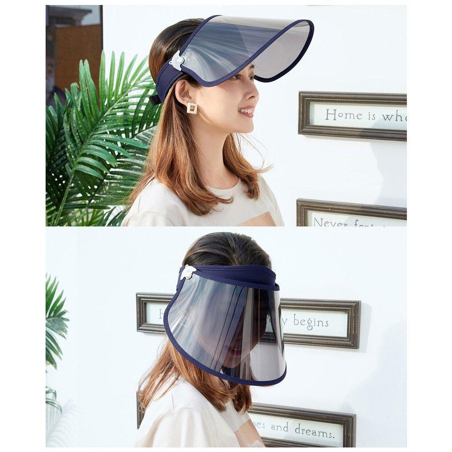 サンバイザー レディース Uvカット コロナ フェイスガード レインバイザー 飛沫防止 日よけ 日焼け 帽子 紫外線 自転車 ゴルフ 男女兼用 01 08 0162 Wonder Labo 通販 Yahoo ショッピング