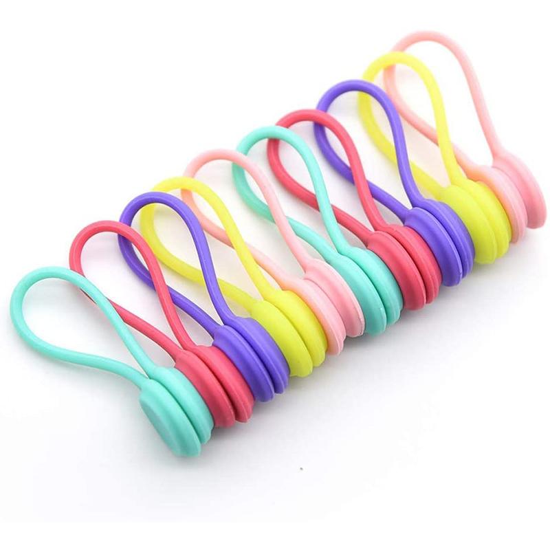 ケーブルクリップ マグネット付き 配線 かわいい 8本セット シリコン ケーブル 収納 配線まとめ 結束バンド ケーブルタイ ホルダー 01 08 0304 Wonder Labo 通販 Yahoo ショッピング