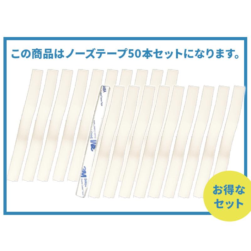 マスク ノーズパッド ノーズテープ 50本セット ノーズフィッター ノーズワイヤー マスクを着けてもメガネが曇らない 手作り マスク用 にも｜menstrend｜06