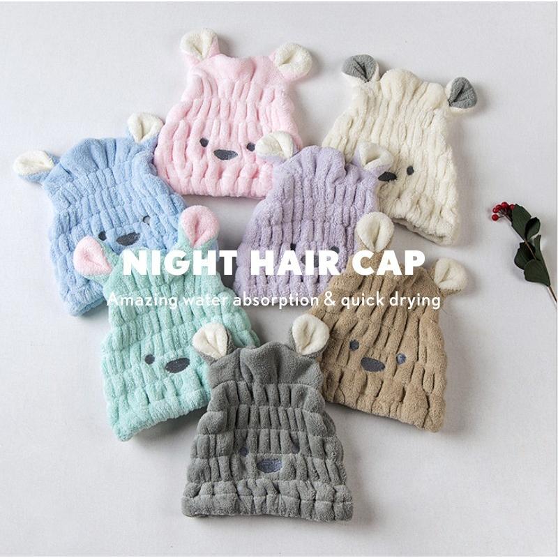 タオルキャップ ヘアキャップ マイクロファイバー ドライキャップ 大人 クマ タオルドライ 女の子 ヘアターバン ヘアバンド 男の子 子供 吸水 吸収 速乾 キッズ Wonder Labo 通販 Paypayモール