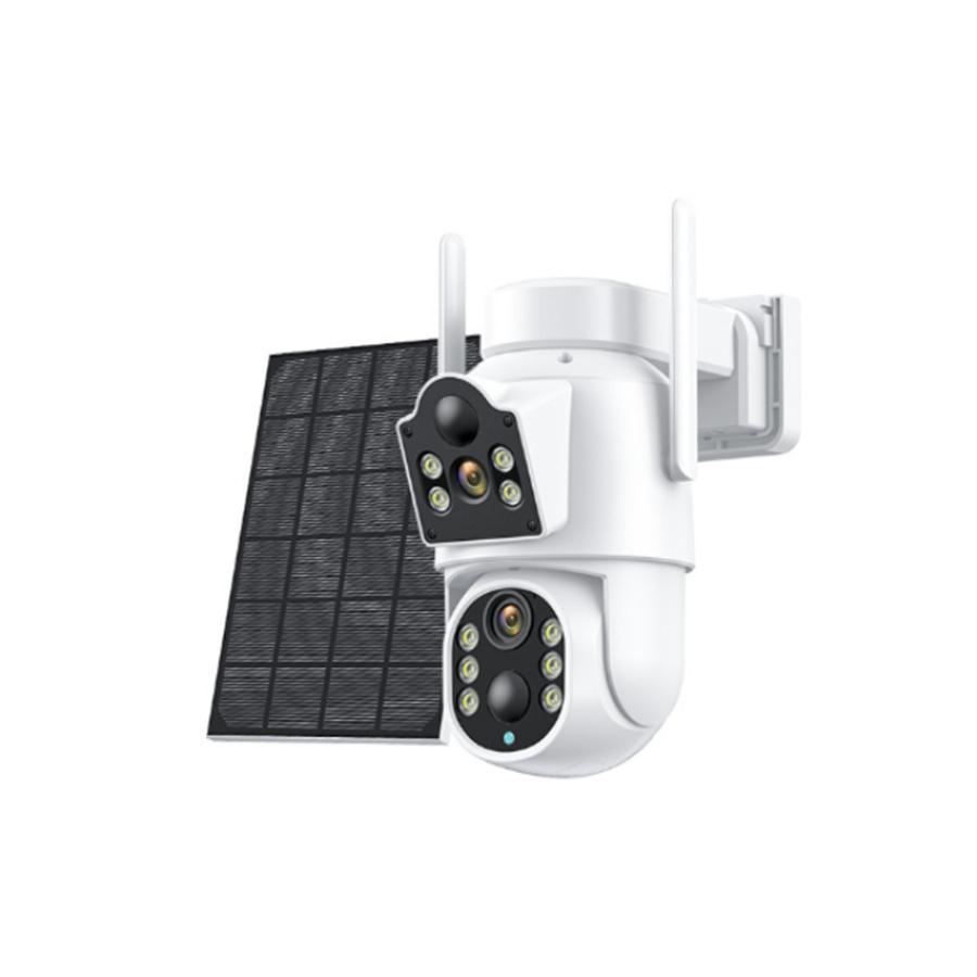 防犯カメラ 屋外 家庭用 600万画素 ワイヤレス 夜間フルカラー スマホ 遠隔監視 ソーラー給電 IP66防水 配線不要 動体検知 自動録画 高画質 工事不要 駐車場 |  | 02