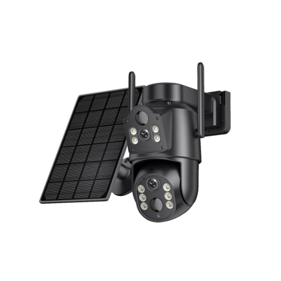 防犯カメラ 屋外 家庭用 600万画素 ワイヤレス 夜間フルカラー スマホ 遠隔監視 ソーラー給電 IP66防水 配線不要 動体検知 自動録画 高画質 工事不要 駐車場 |  | 01