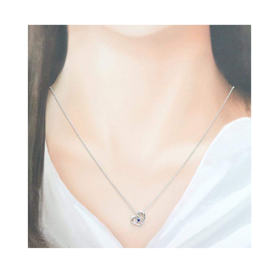 4℃（ヨンドシー） リボン済＆紙袋 ネックレス 正規品 9月 誕生石 誕生