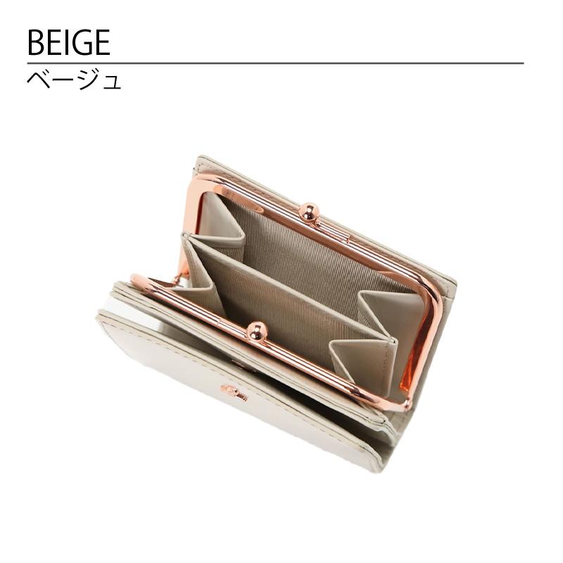 agnes b. アニエスベー 財布 二つ折り がま口 レディース 牛革 agnes b. アニエスベー 財布 二つ折り がま口 レディース 牛革