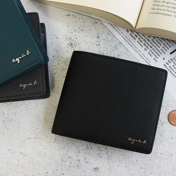 agnes b. アニエスベー 財布 二つ折り財布 メンズ MH18-01 agnes b. アニエスベー 財布 二つ折り財布 メンズ MH18-01