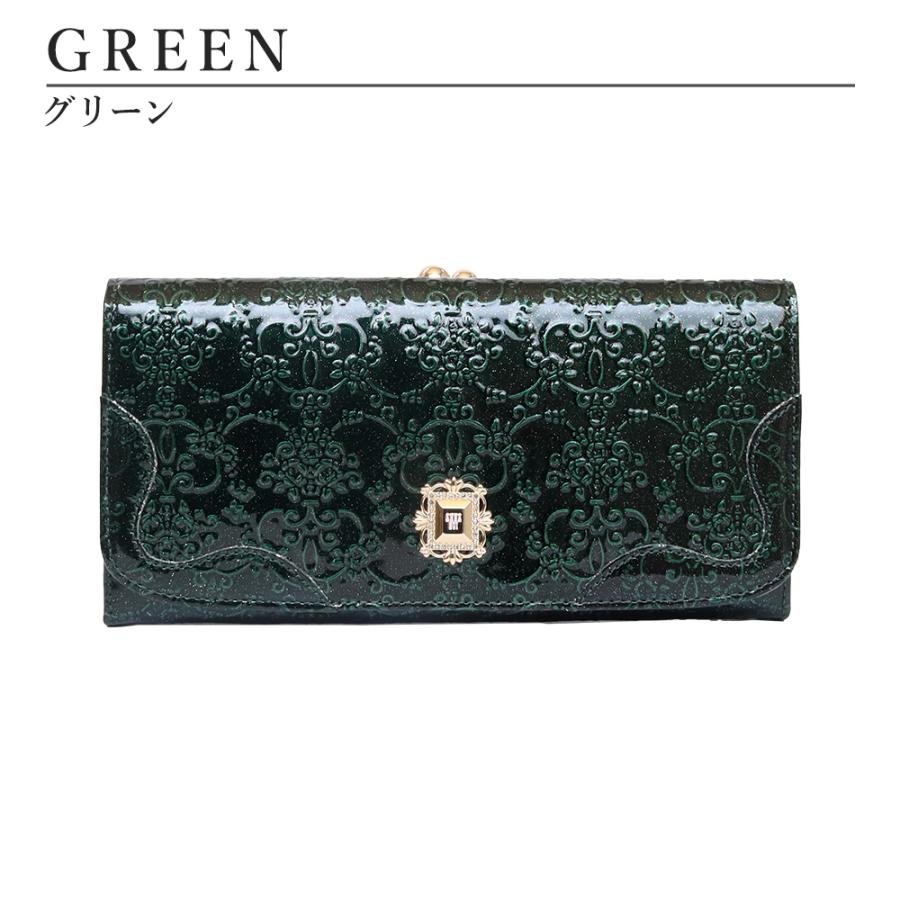 新品 ANNA SUI アナスイ 長財布 ルーミー がま口 財布 グリーン アナスイ ANNA SUI ルーミー ラウンドファスナー長財布 （グリーン