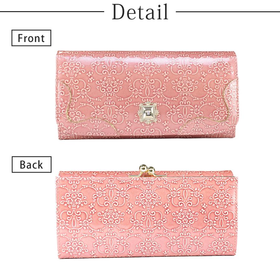 アナスイ ANNA SUI 長財布 財布 レディース ブランド 小銭入れあり エナメル 型押し がま口 本皮 レザー ルーミー | ANNA SUI | 09