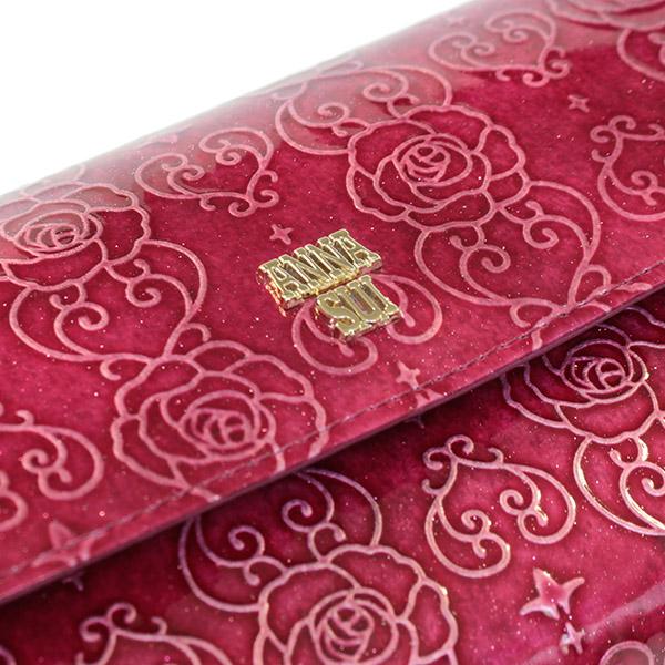 ANNA SUI（アナスイ） 財布 レディース 長財布 かぶせ長財布 エナメル