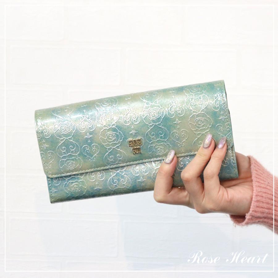 ANNA SUI×「海月姫」かぶせ長財布 箱＆値札付　牛革【新品・未使用】 ANNA SUI（アナスイ） 財布 レディース 長財布 かぶせ長財布 エナメル
