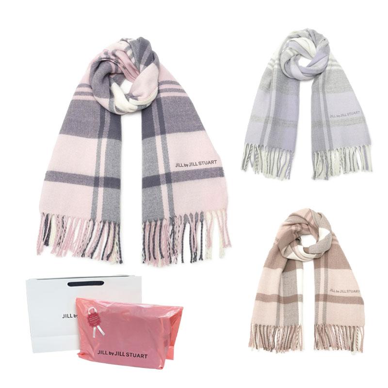 クリスマスプレゼント  ジルバイジルスチュアート チェックストール JILL STUART（ジルスチュアート） 国内正規品 公式ラッピング ジルバイ