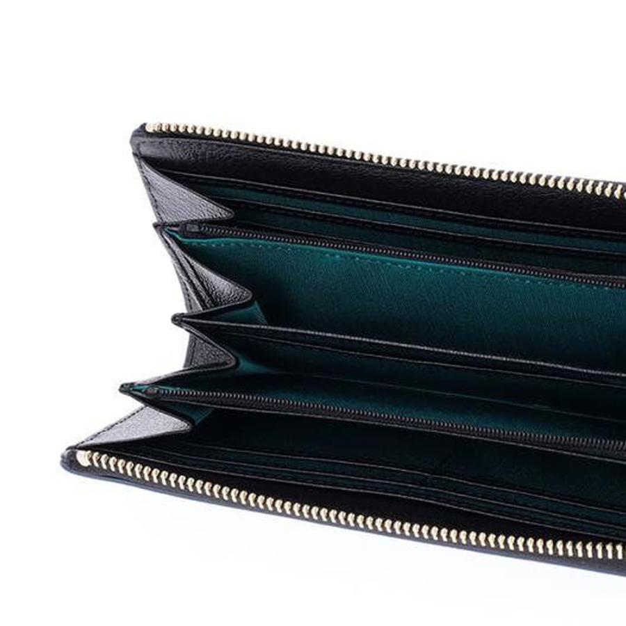 美品 ランバン オン ブルー L字チャック長財布 LANVIN en Bleu ランバンオンブルー 長財布 L字ファスナー ヴィジュ 本
