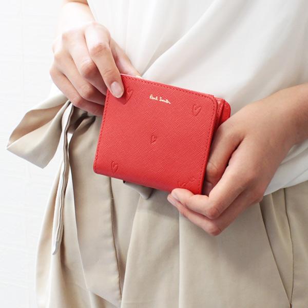 ポールスミス 財布 レディース 二つ折り財布 スミシーハート PWD793