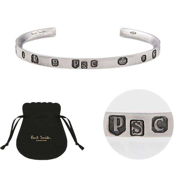 想像を超えての ポールスミス メンズ ブレスレット バングル Paul Smith Collection イニシャルエンブレム バングル 4514 240 シルバー 春夏新色 Greasemanagement Org