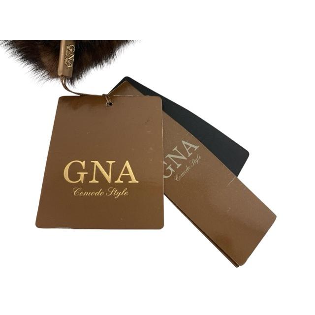 タグ付き/GNA/ミンク毛皮/ストール/ブラウン/マフラー/メンズ/RS0212