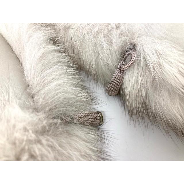 SAGA・FOX/サガフォックス/ブルーフォックスショール/ホワイト