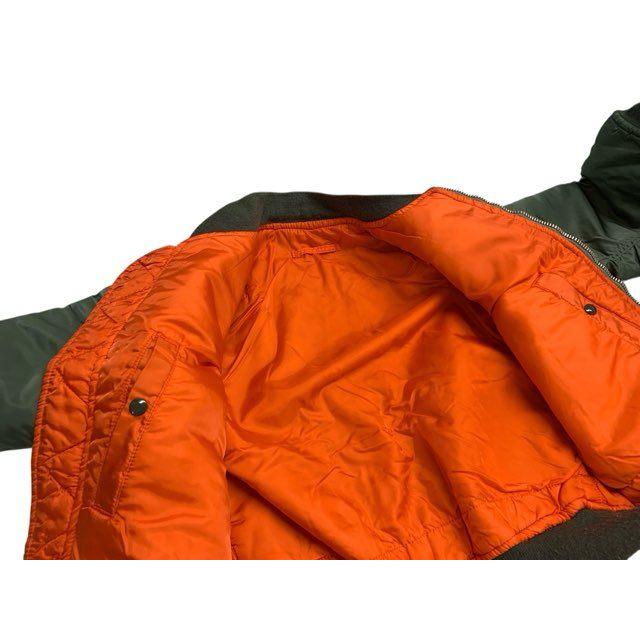 ALPHA/アルファ/USA製/MA-1/フライトジャケット/90年代/カーキ/Mサイズ