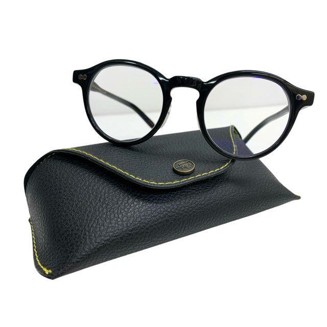 美品/MOSCOT モスコット/MILTZEN/眼鏡/46□22/ブラック/ケース付き/度