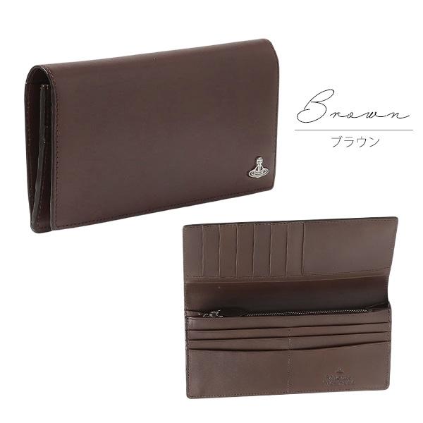 未使用 ヴィヴィアンウエストウッド 牛革 かぶせ 長財布 VWK828 ブラウン 未使用 ヴィヴィアンウエストウッド 牛革 かぶせ 長財布 VWK828 ブラウン