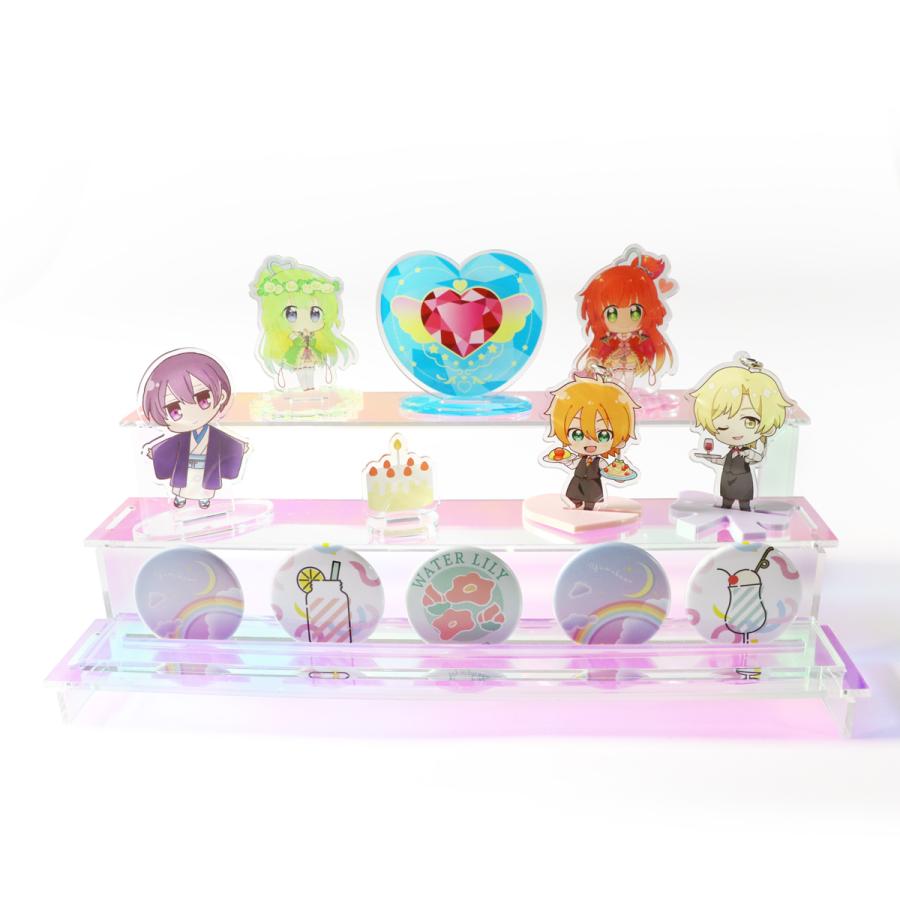 ひな壇 4段 オーロラ ディスプレイ 展示 什器 店頭 POPUP マルシェ