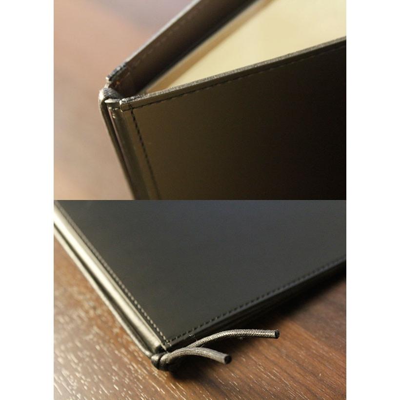 メニューブック A4サイズ 4ページ 革メニュー ひも綴じ MTLB-621
