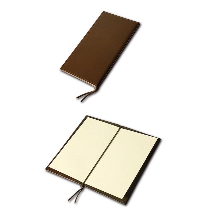 変形サイズ・4ページ 本革メニューブック（ひも綴じ） MTLB-634 業務用
