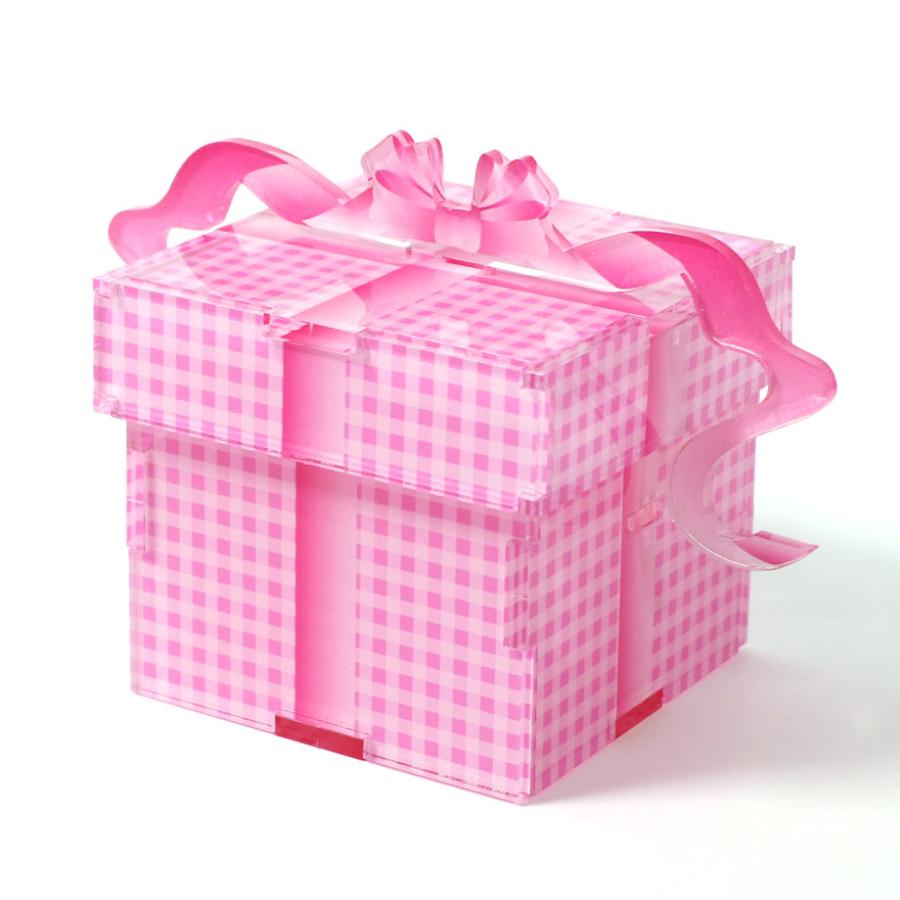 推しをラッピング〜 推しばこ チェック柄 7色展開 高さ調整可