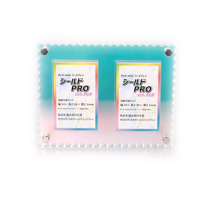チェキ カードディスプレイ フレーム シールドPRO 2連タイプ チェキ
