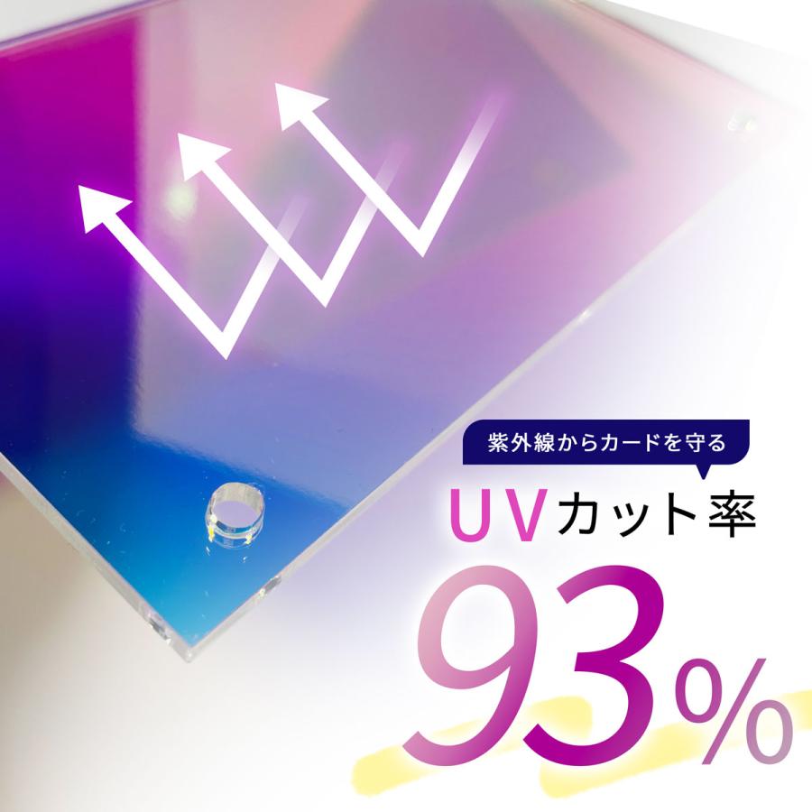 UVカット トレカケース トレカディスプレイ シールドPRO 2連