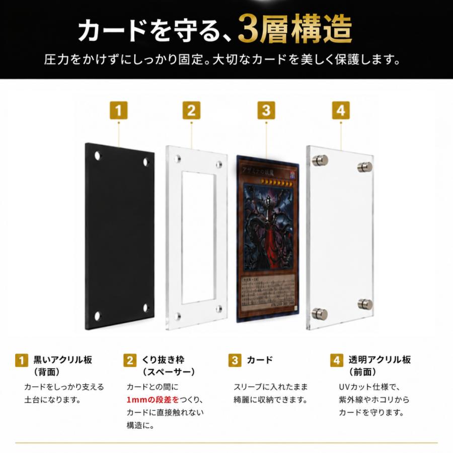 トレーディング カードケース スクリューダウン 日焼け防止 UVカット