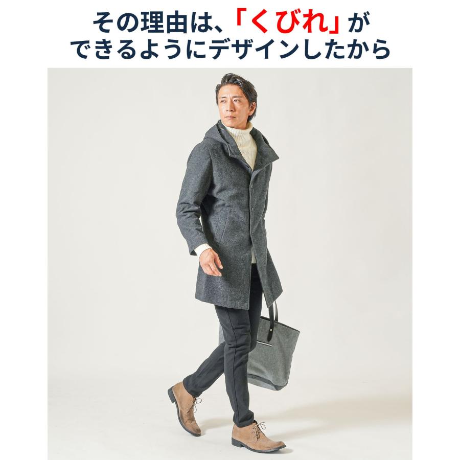 ハーフコート メンズ 50代 カジュアル ロングコート アウター