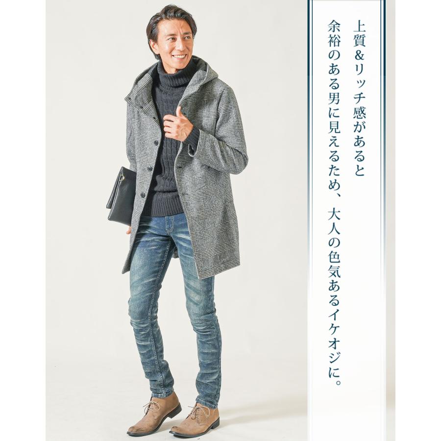 ハーフコート メンズ カジュアル ロングコート アウター ハーフコート メンズ カジュアル ロングコート アウター