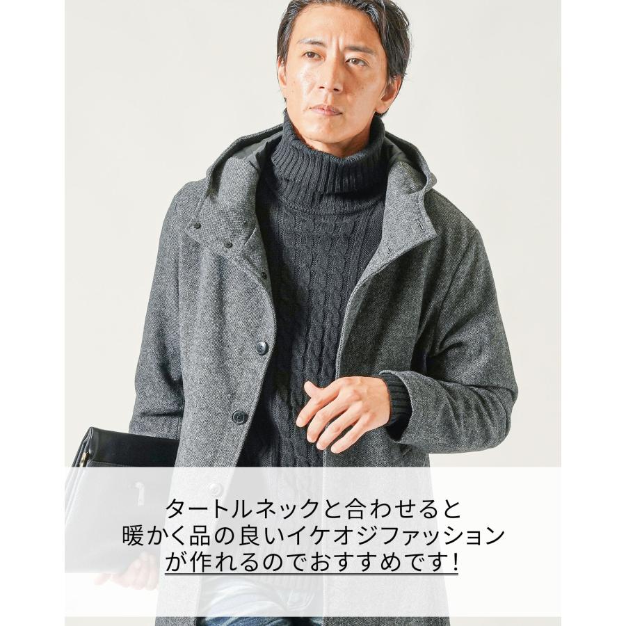 ハーフコート メンズ カジュアル ロングコート アウター ハーフコート メンズ カジュアル ロングコート アウター