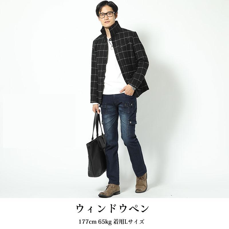 ジャケット メンズ 春 50代 アウター 冬 ハーフコート ツイード
