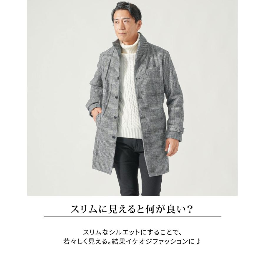ロングコート メンズ ハーフコート 春コート イタリアンカラー ロングコート メンズ ハーフコート 春コート イタリアンカラー