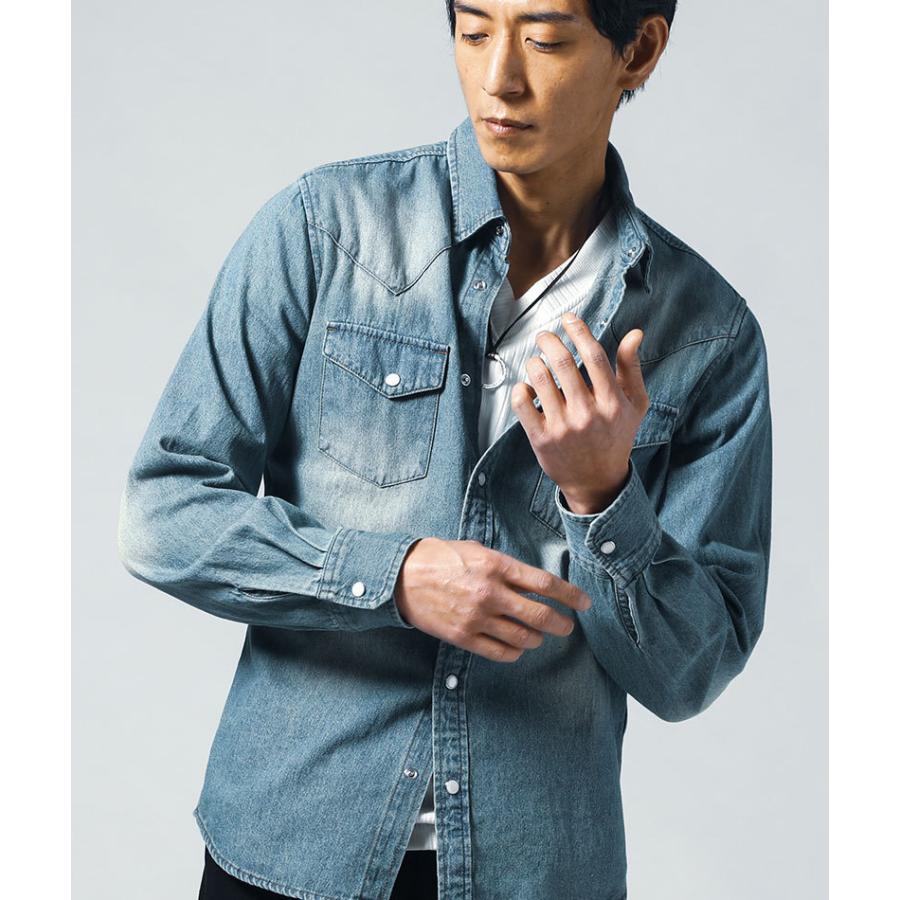 デニムシャツ メンズ ウエスタンシャツ シャツ 長袖 春 秋 冬 服 デニムシャツ メンズ ウエスタンシャツ シャツ 長袖 春 秋 冬 服