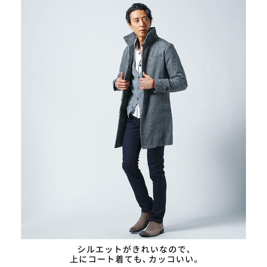 [ROOKMZU] 冬服 メンズ カーディガン メンズ ニット 冬 防寒 裏起毛 防寒 裏起毛 カーディガン メンズ 洗えるニット ニットセーター ジップ
