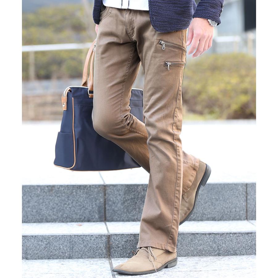 ブーツカット メンズ チノパンツ ズボン シューカット ブーツカット メンズ チノパンツ ズボン シューカット