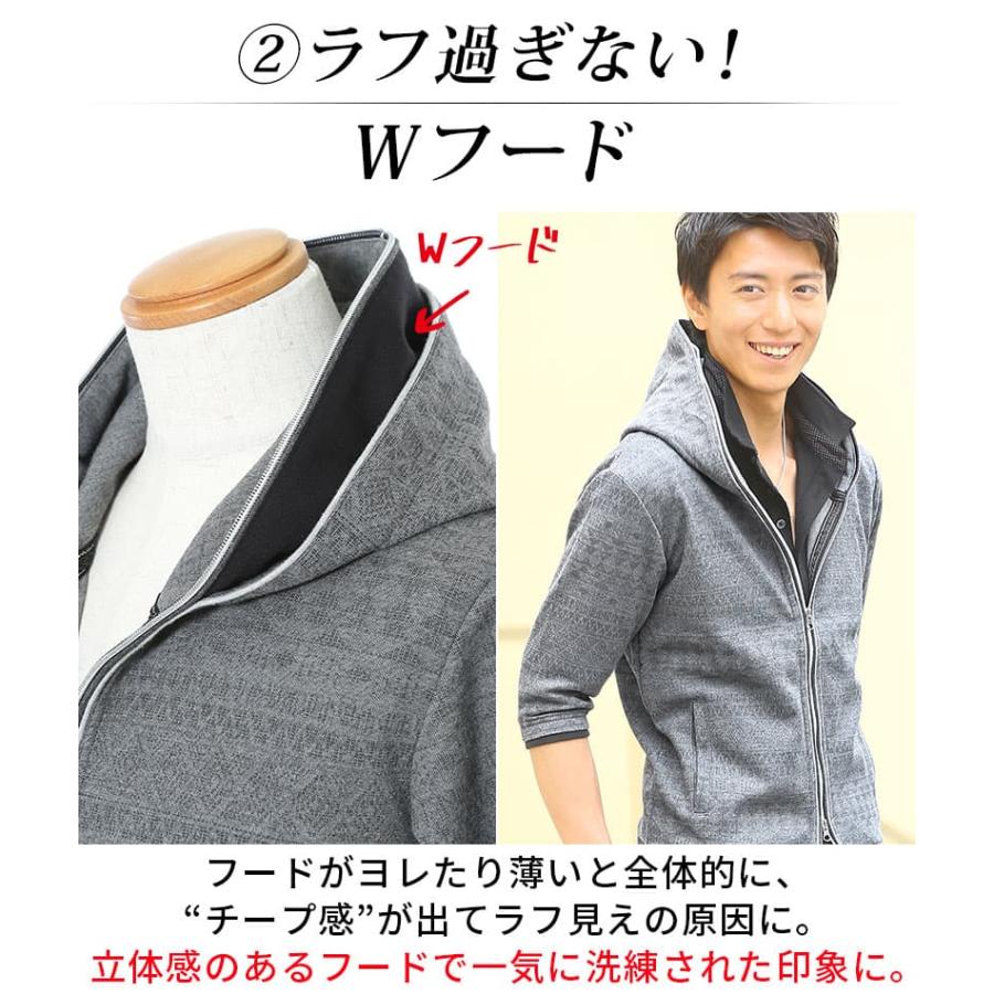 PUTUMAYO 半袖 ダブルジップパーカー PUTUMAYO 半袖 ダブル