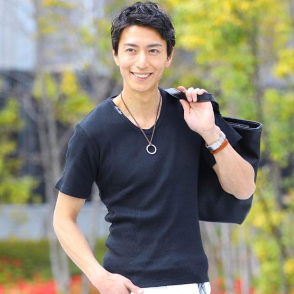カットソー メンズ Tシャツ 半袖 Vネック テレコ 30代 40代 50代 Menz Style メンズスタイル 07 Mz Menz Style 通販 Yahoo ショッピング