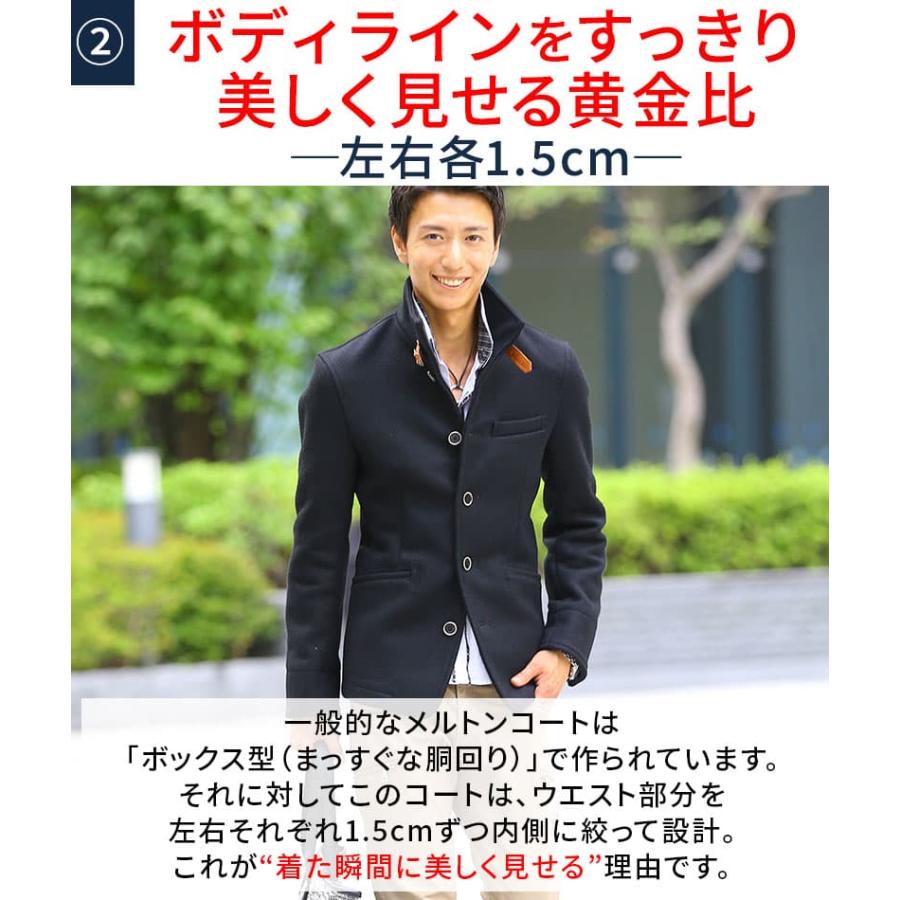 ピーコート メンズ ハーフコート カジュアル 春 50代 ショートコート pコート 春アウター 冬 ジャケット 日本製 40代 ちょいワルファッション50 春服 春物_13