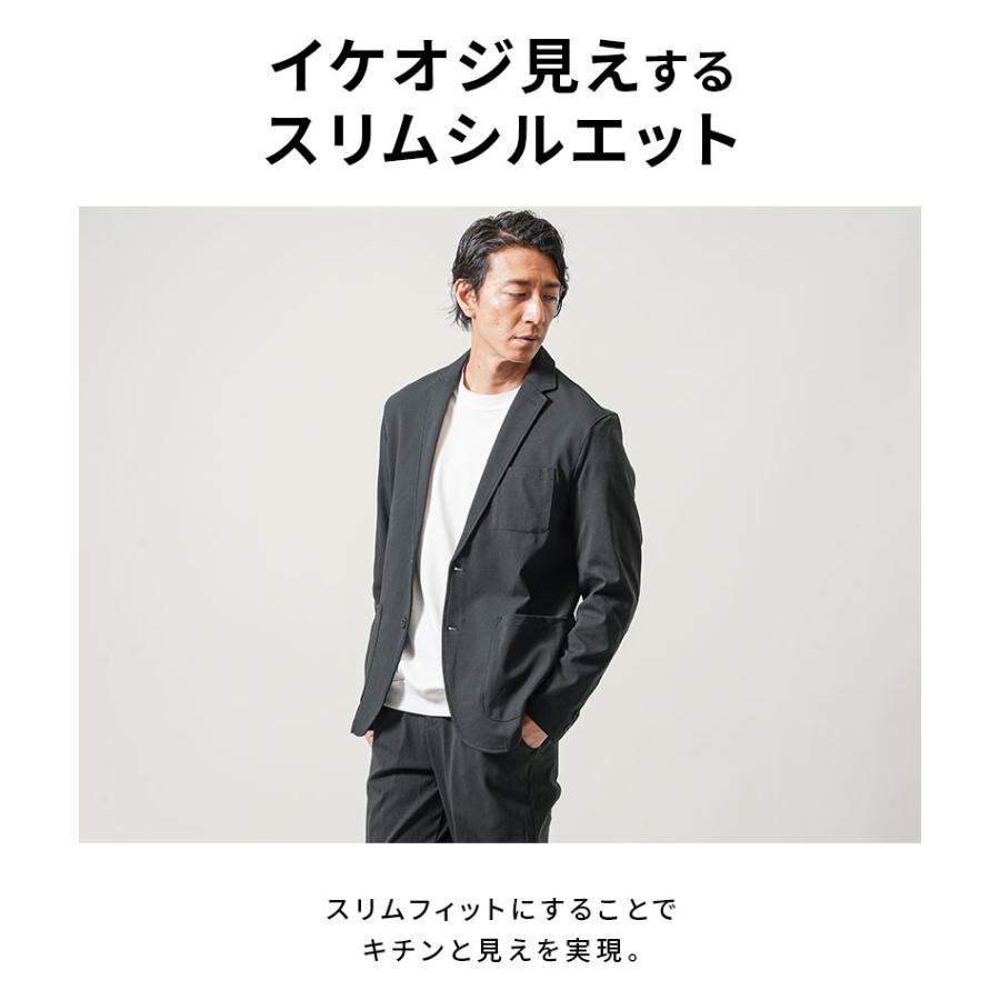 セットアップ 上下 メンズ スーツ ちょいワル ジャケット 春 50