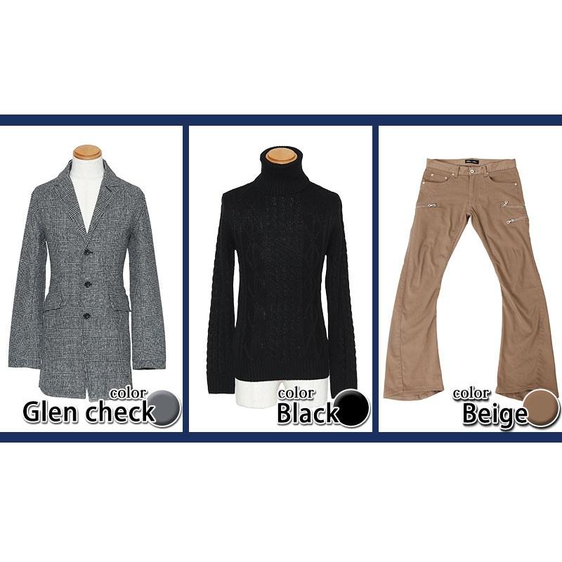 全身コーデ メンズ 40代 50代 冬 秋 服 コーデセット マネキン買い 男性 長袖 ロング コート ジャケット タートルネック セーター メンズファッション